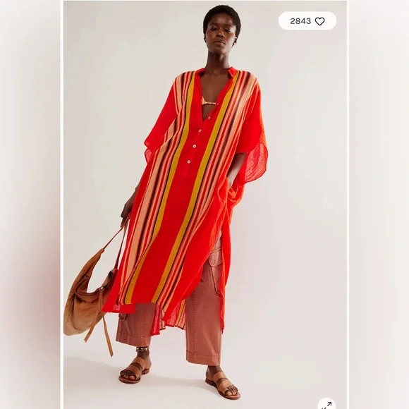 11-Free People Vacation Mode Kaftan - Picture 2 of 5